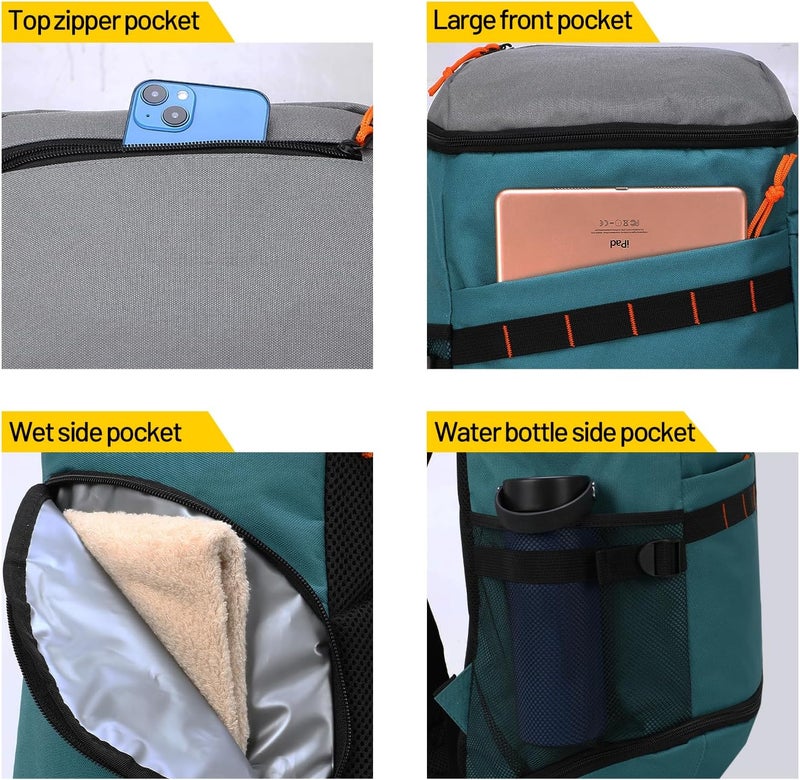 MIER Basketball Backpack with Shoes Compartment Ball Holder Large Sports Equipment Back Pack for Men Women Gym Travel 35L - Image 2